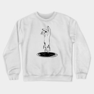 sucked in a hole Crewneck Sweatshirt